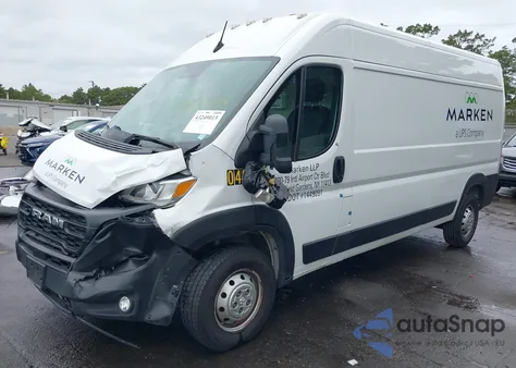 2023 Ram Promaster 2500 High Roof 159 Wb from USA, damaged, VIN 3C6LRVDG5PE558944